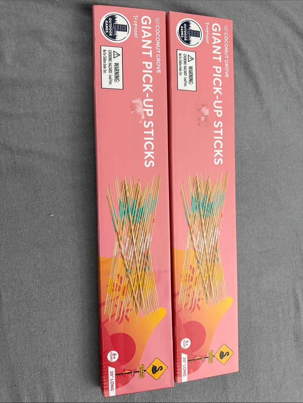 Pink Giant Pick-Up Sticks Party Game